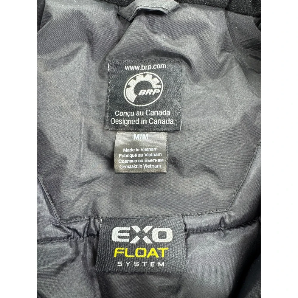 Ski-Doo Vasa jacket Women's Medium Dark Gray Tan Long Sleeve‎ Full Zip Outdoor